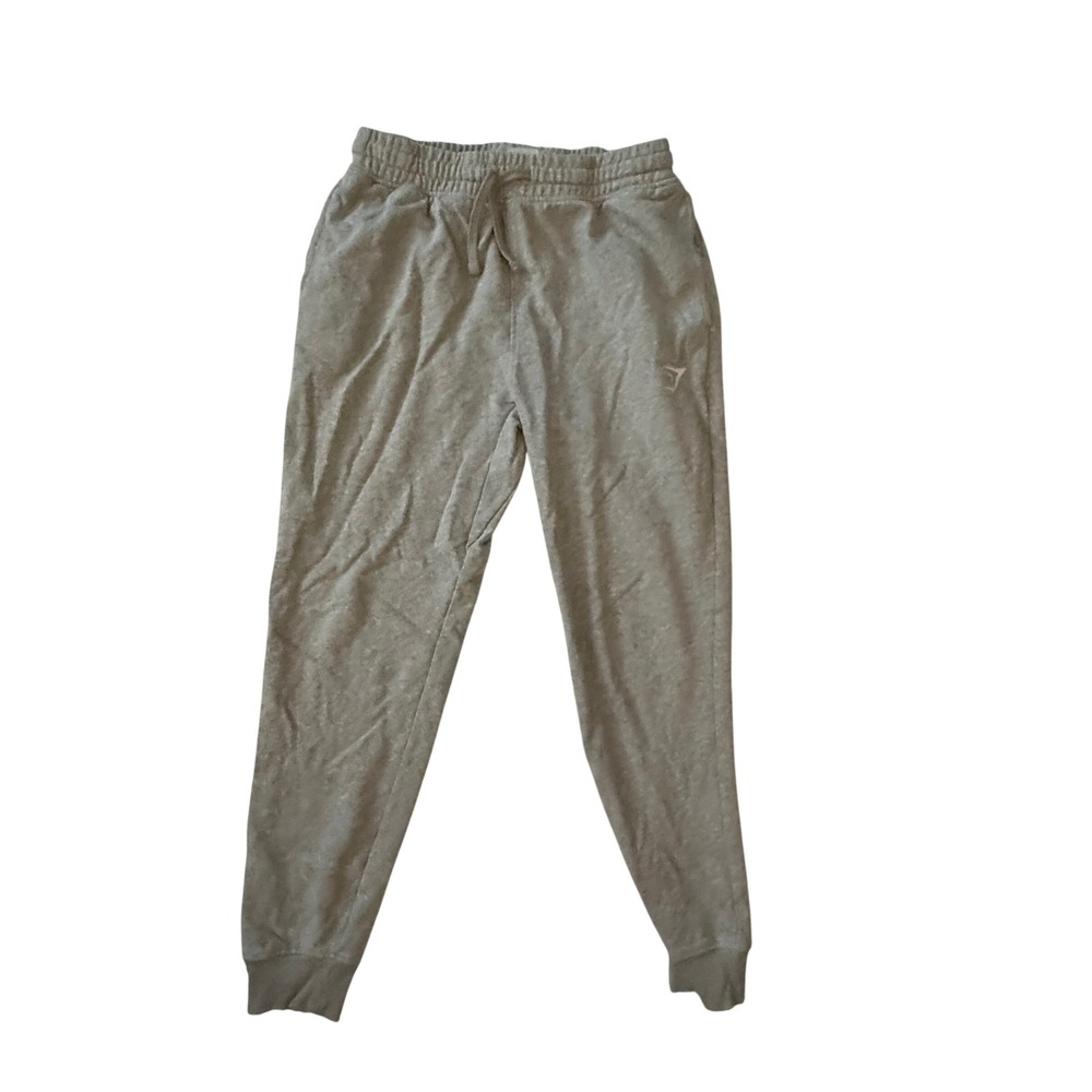 Gymshark Mens Grey Marl Tapered Joggers Sweatpants Medium Drawstring Logo